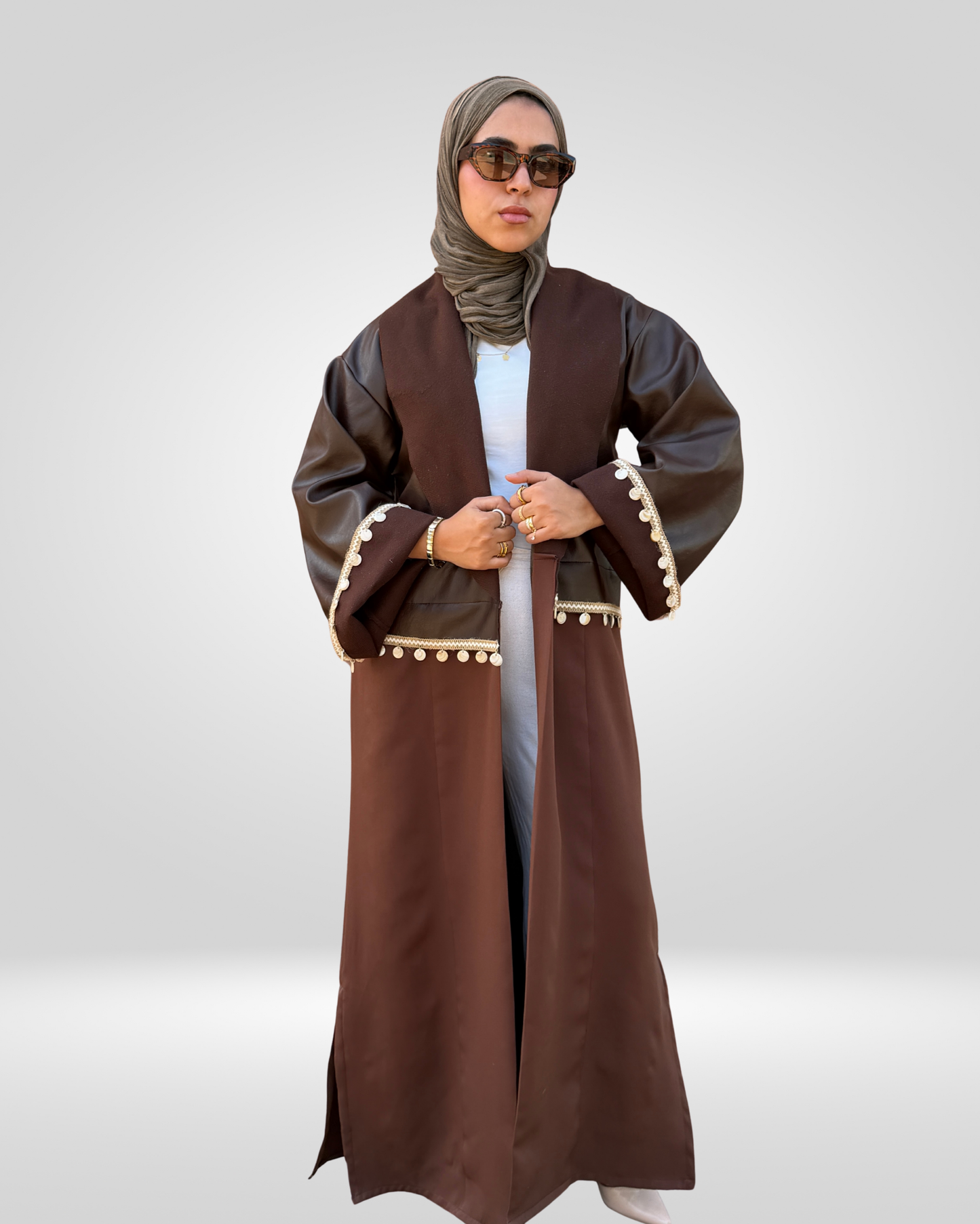 Mocha Split Kaftan
