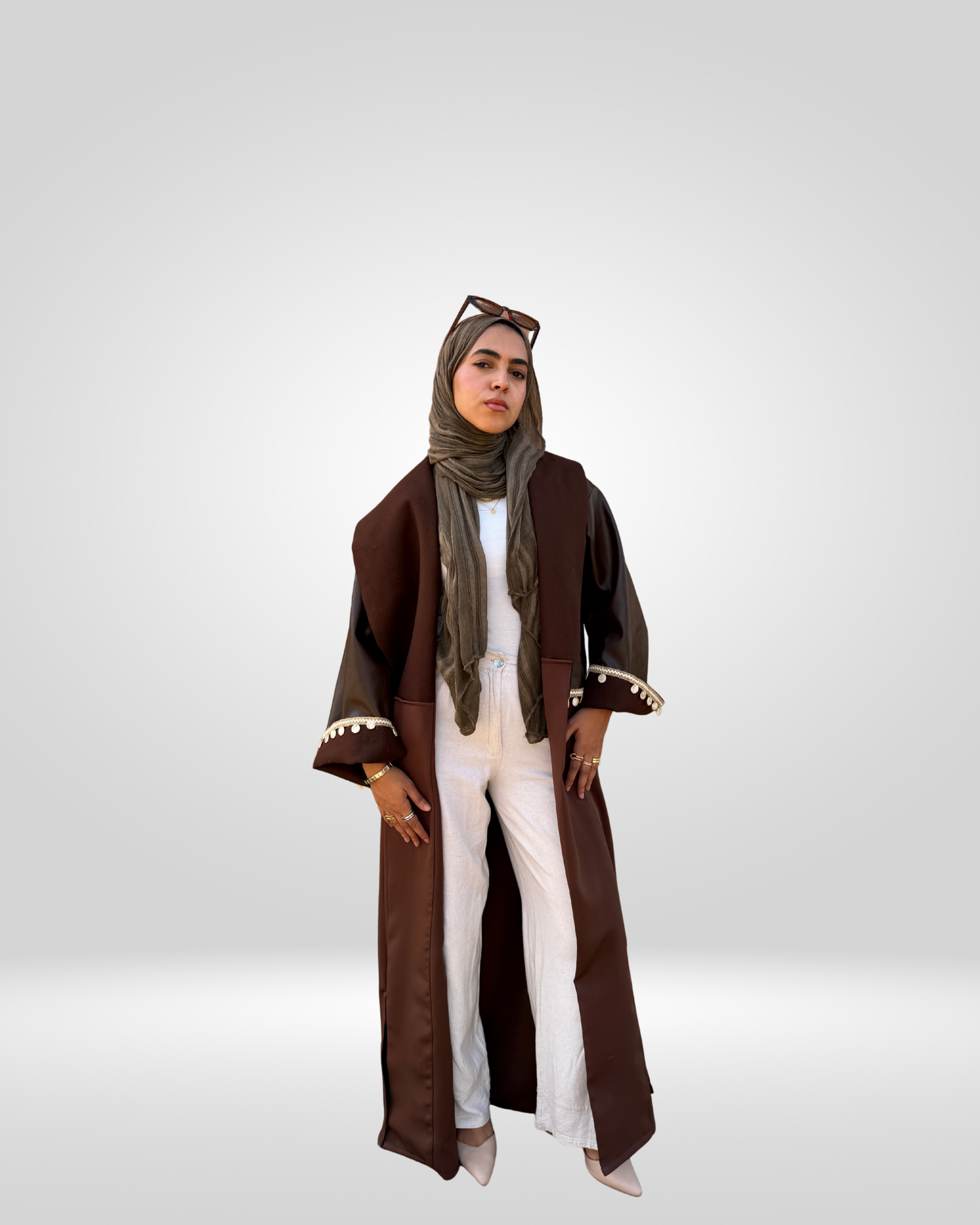 Mocha Split Kaftan
