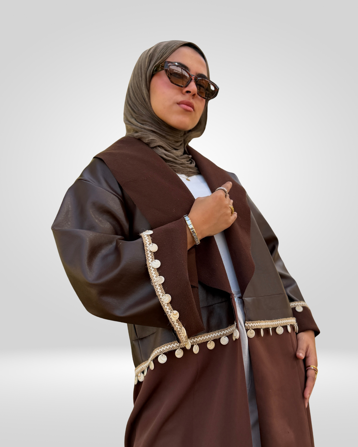 Mocha Split Kaftan
