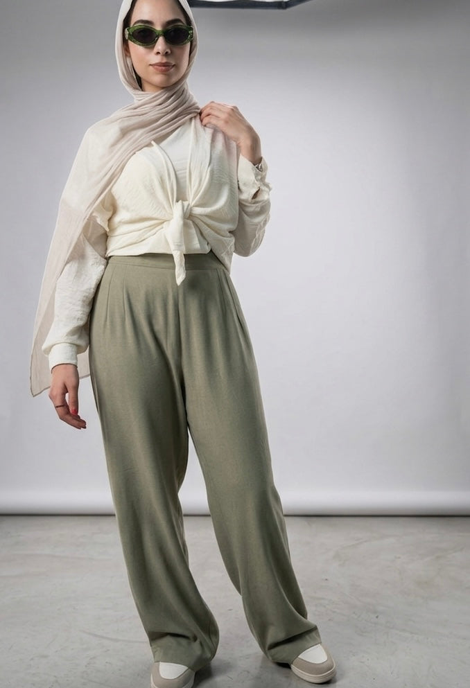Wide Linen Pants