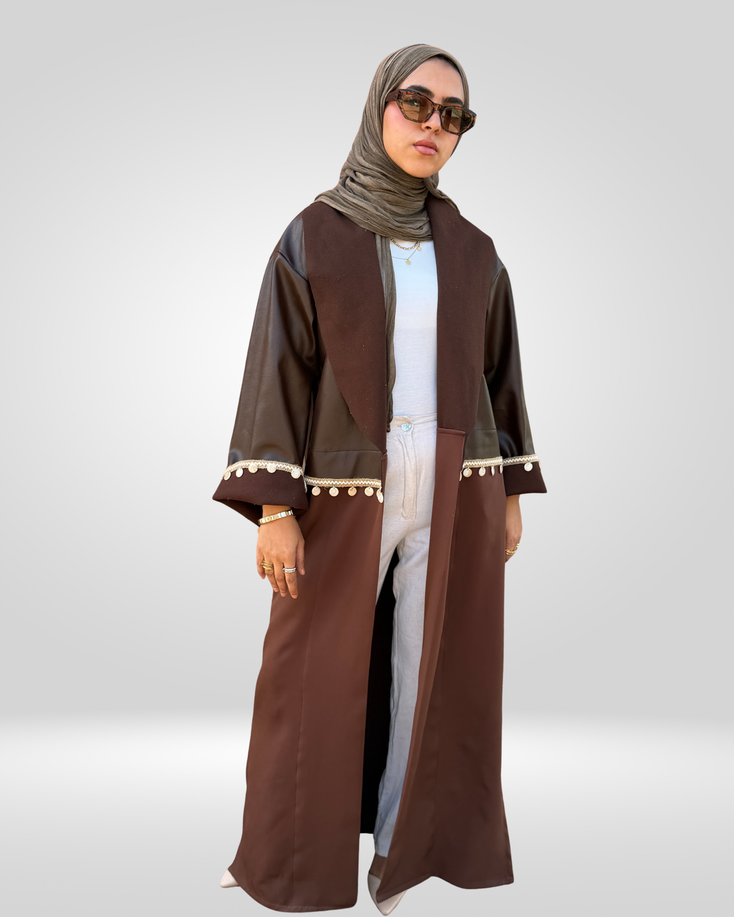 Mocha Split Kaftan