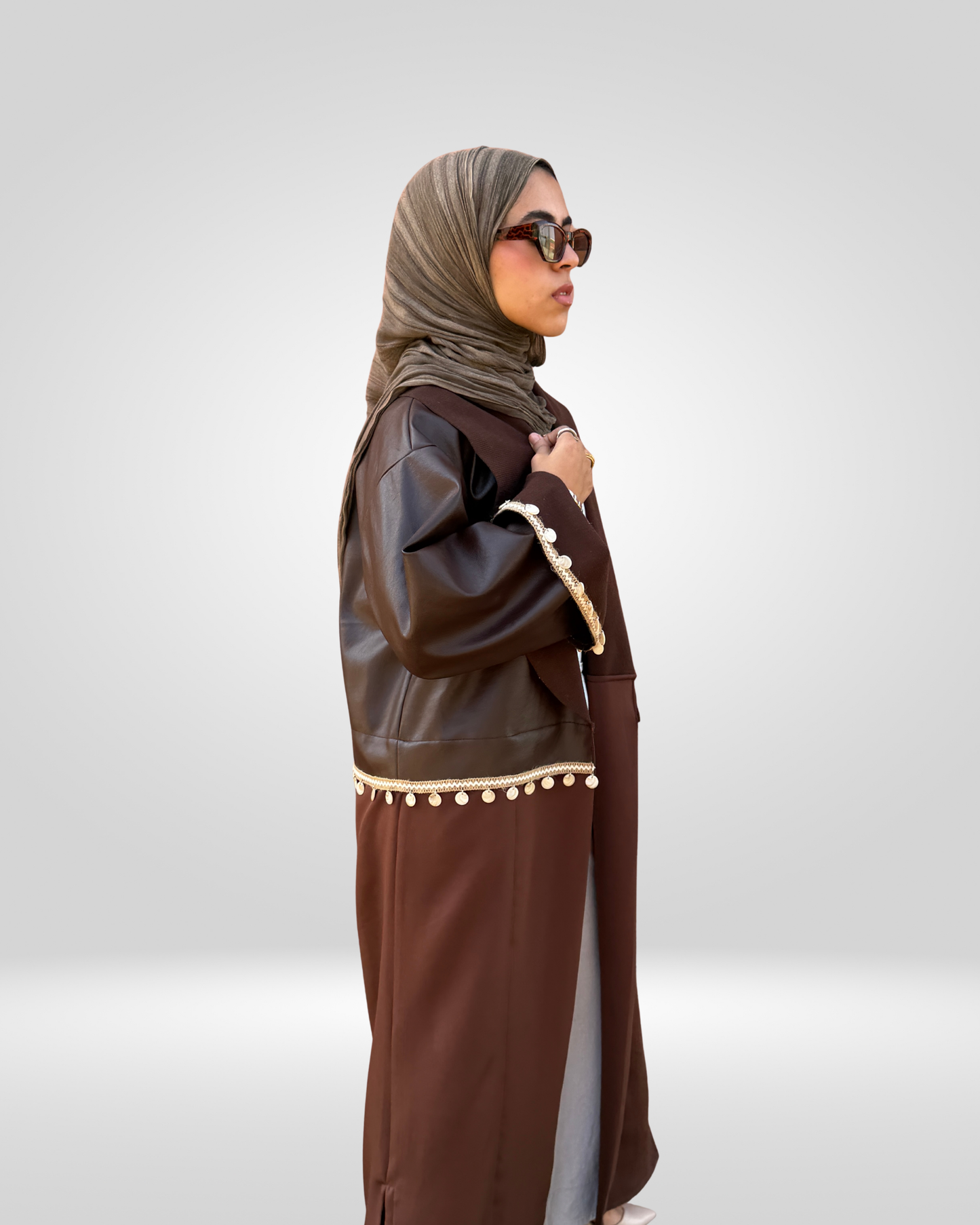 Mocha Split Kaftan