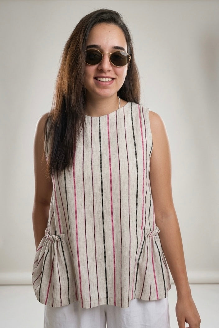 Sided Ruffle Vest