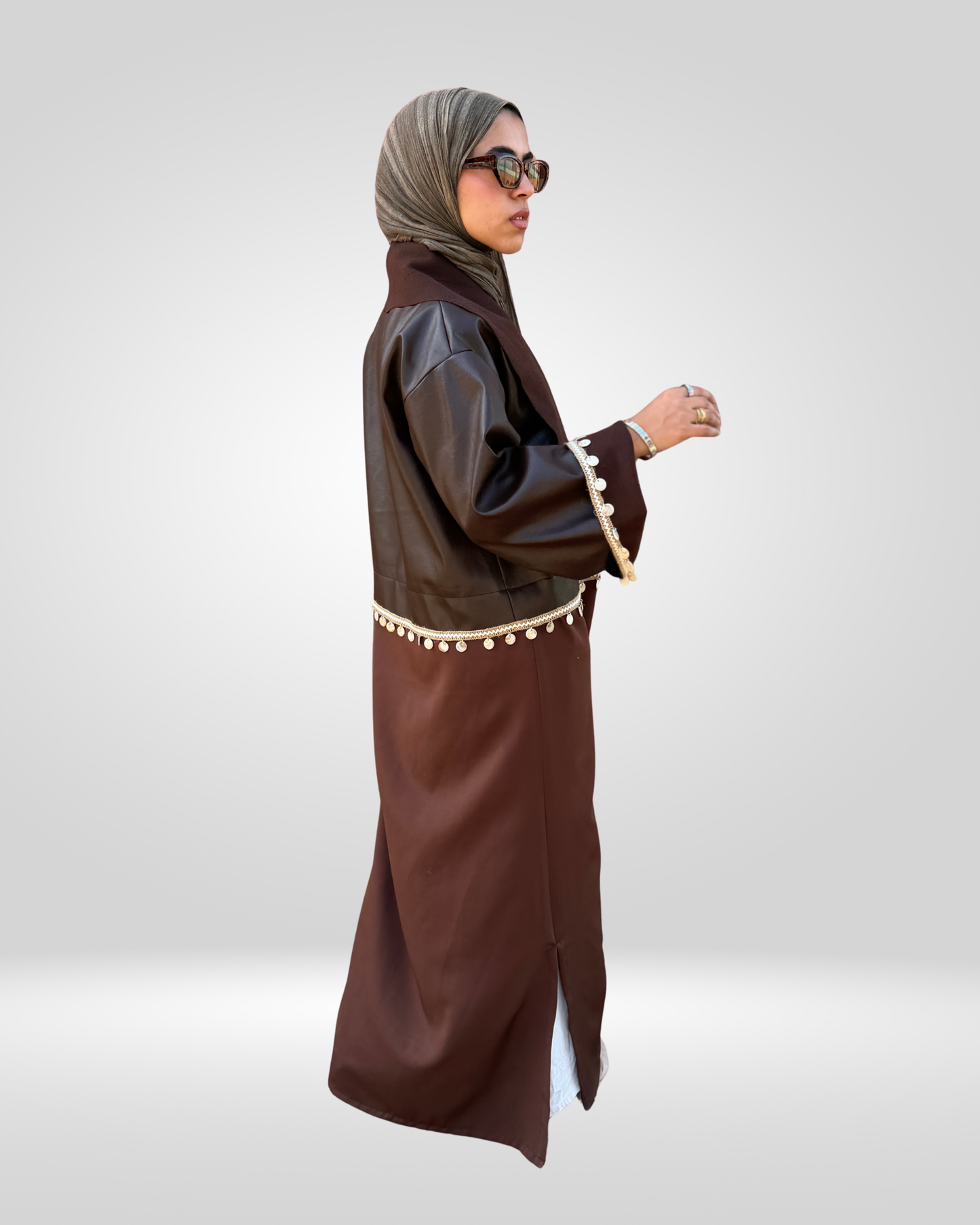 Mocha Split Kaftan