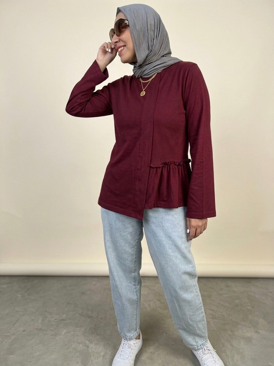 The One-Side Ruffle Top