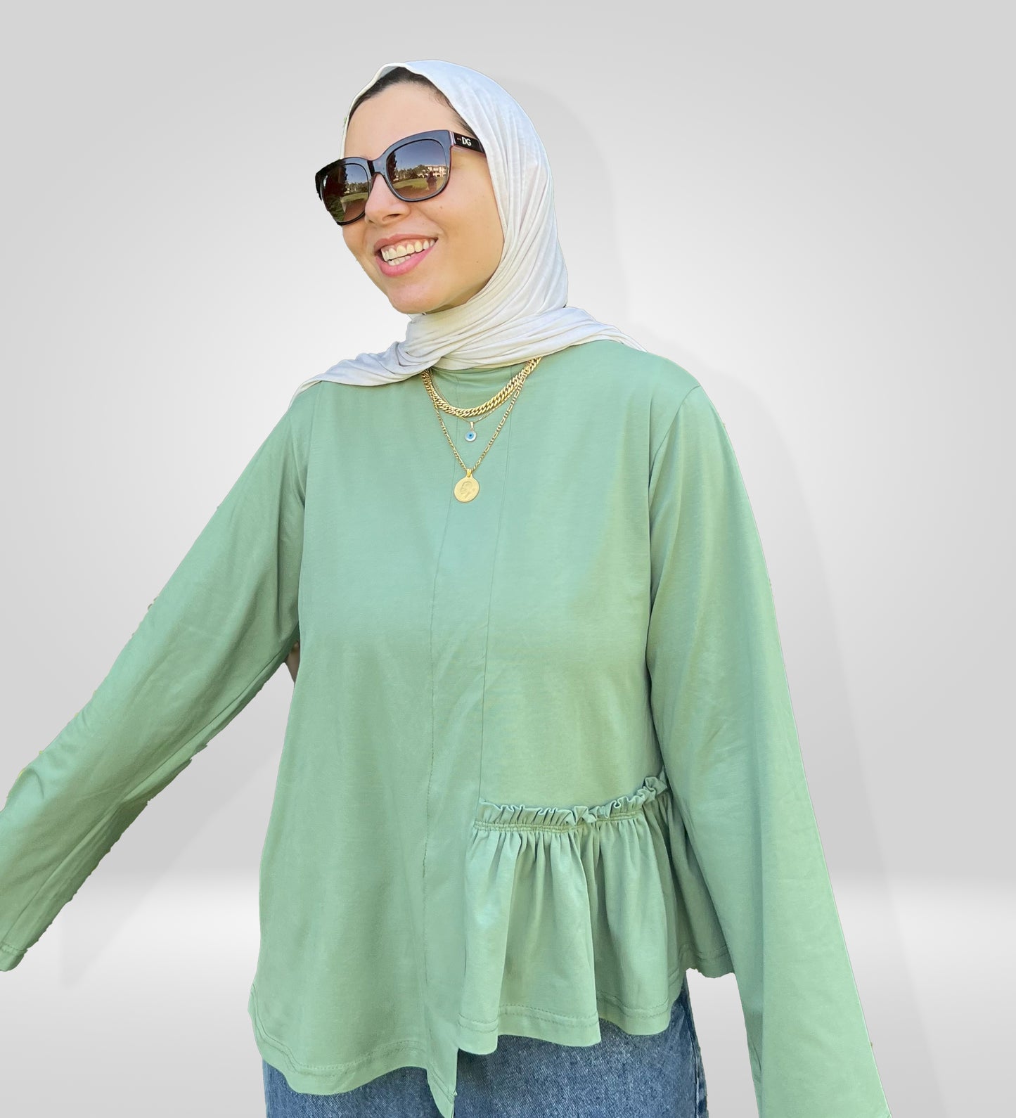 The One-Side Ruffle Top