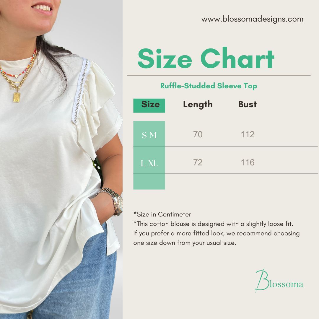 The Ruffle-Studded Shoulder Top (Short Sleeves)
