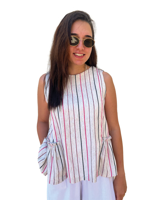 Sided Ruffle Vest