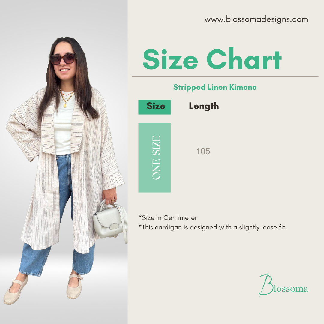Stripped Linen Kimono