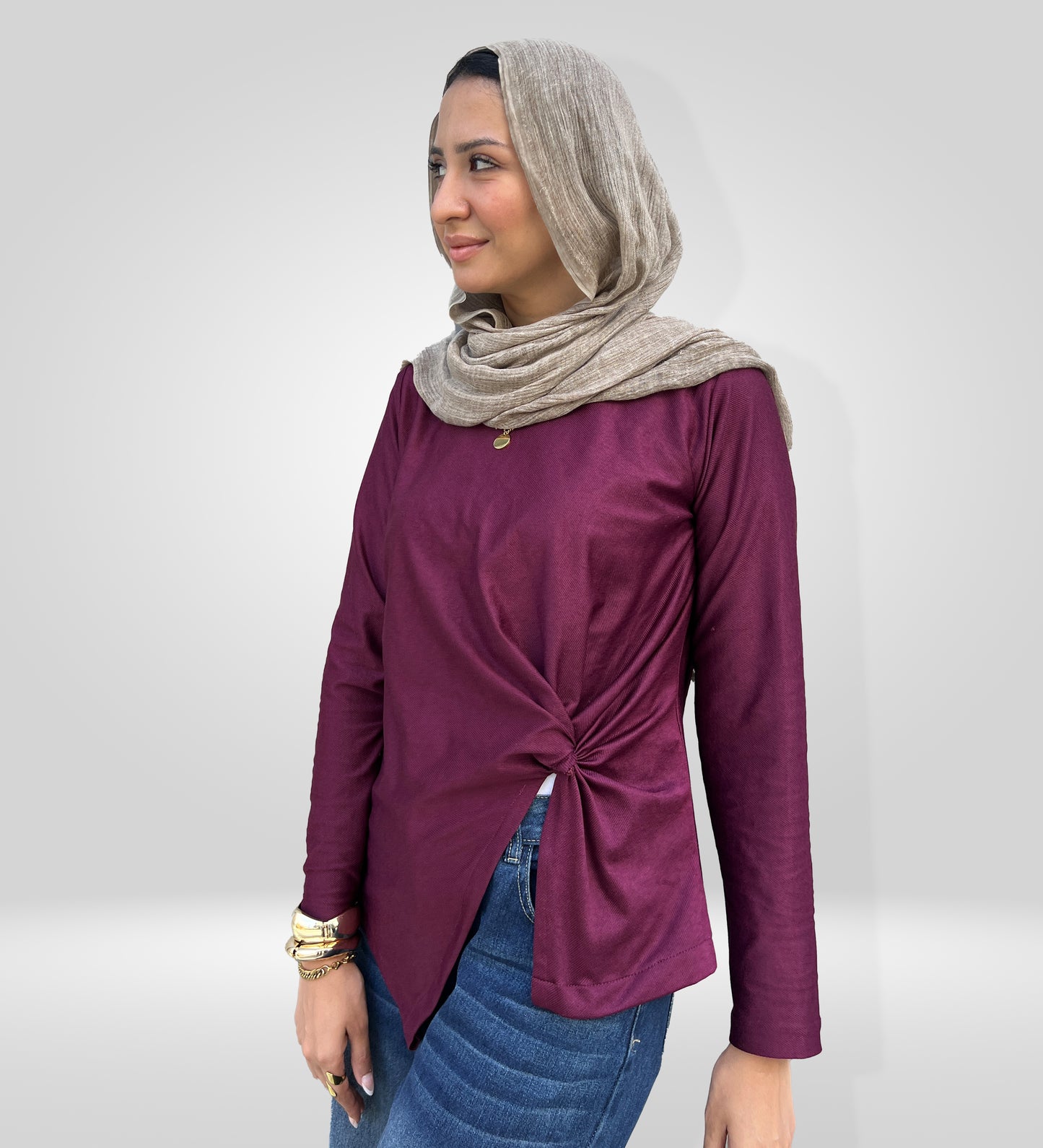 Twist-Front Asymmetric Top