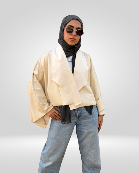 Dual Texture Trench Cape