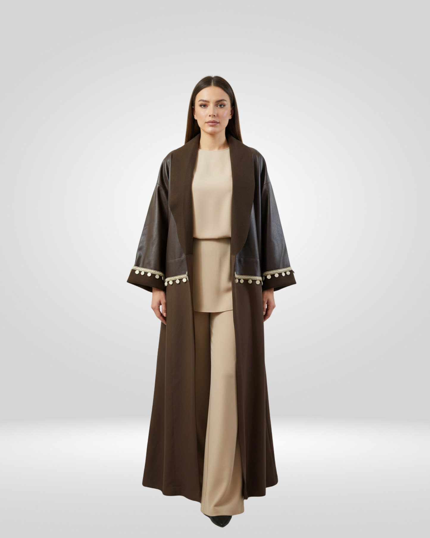 Mocha Split Kaftan