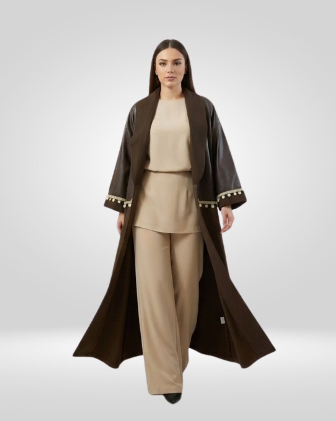 Mocha Split Kaftan
